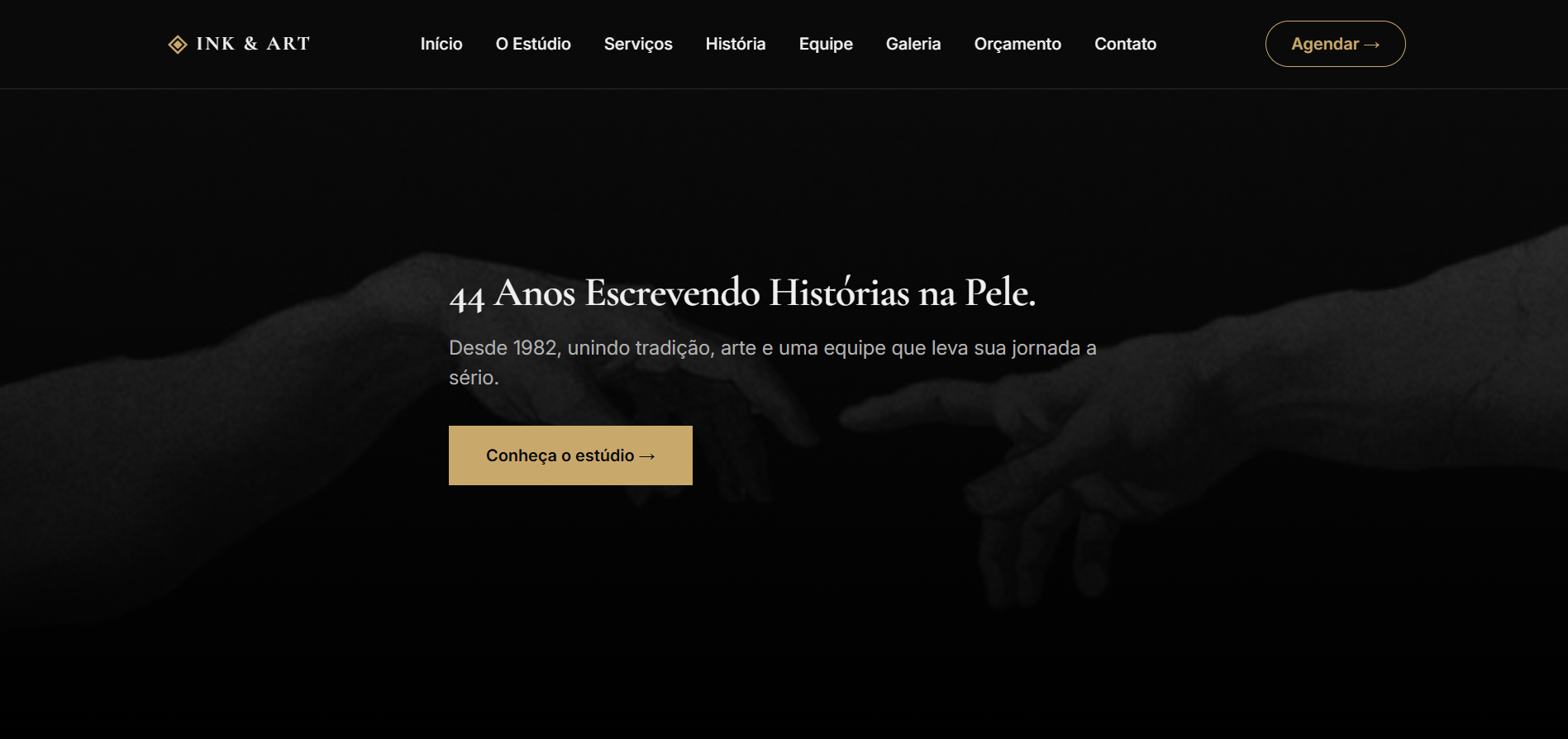 Site Estúdio de Tatuagem
